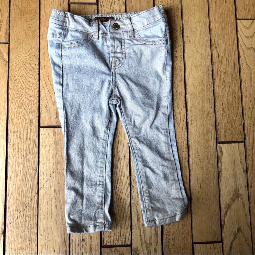 7 for All Mankind Metallic Skinny Jeans